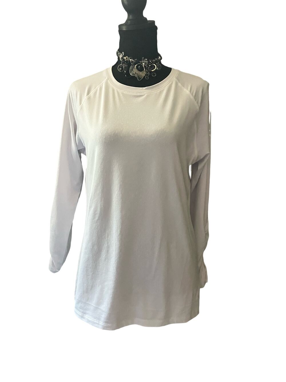 Reel Legends Keep It Cool White SPF long Sleeve Top Size M